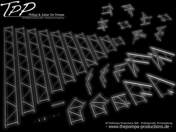 3d tpp-1 truss package model - TPP-1 Truss Package Complete by ThePompa